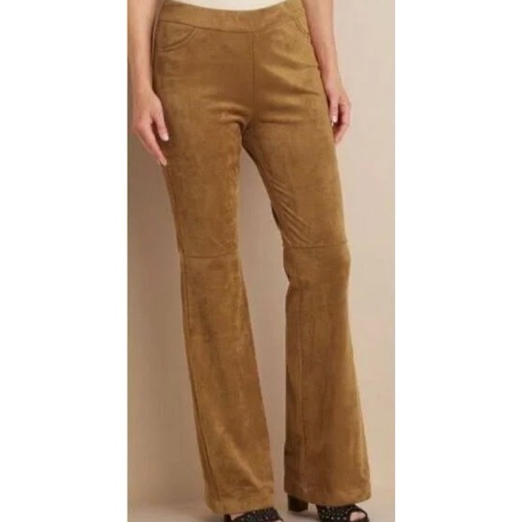 Soft Surroundings Pants - •Soft Surroundings• Faux Suede boot cut pants